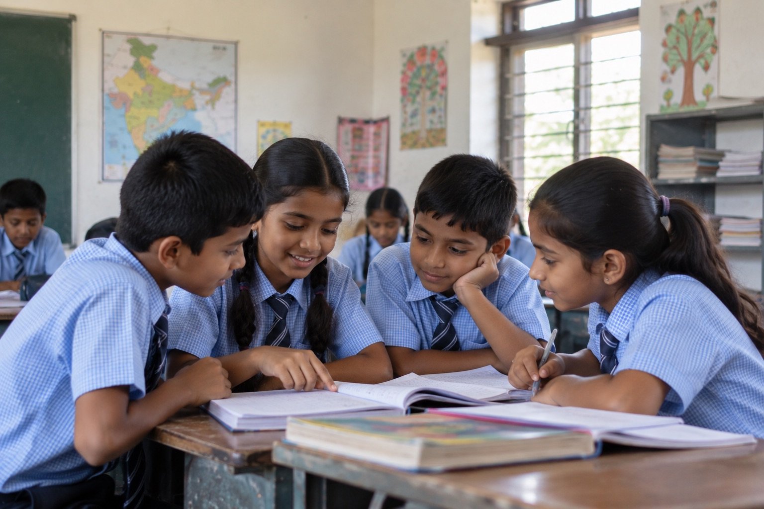 Group Study in Classroom